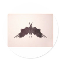 The Rorschach Test Ink Blots Plate 5 Bat Moth stickers by inquester The Rorschach Test Ink Blots Plate 5 Bat Moth stickers