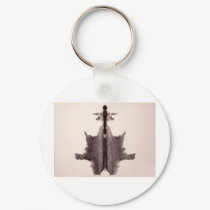The Rorschach Test Ink Blots Plate 6 Hide Skin Rug keychains