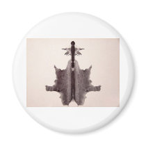The Rorschach Test Ink Blots Plate 6 Hide Skin Rug Fridge Magnets