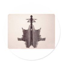 The Rorschach Test Ink Blots Plate 6 Hide Skin Rug stickers by inquester The Rorschach Test Ink Blots Plate 6 Hide Skin Rug stickers
