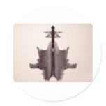 The Rorschach Test Ink Blots Plate 6 Hide Skin Rug stickers