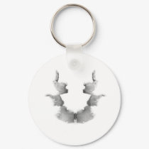 The Rorschach Test Ink Blots Plate 7 Heads Faces keychains