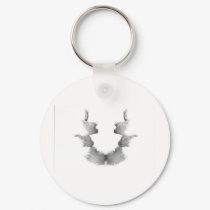 The Rorschach Test Ink Blots Plate 7 Heads Faces keychains