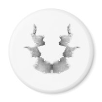 The Rorschach Test Ink Blots Plate 7 Heads Faces Magnet