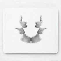 The Rorschach Test Ink Blots Plate 7 Heads Faces mousepads