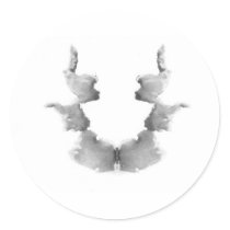 The Rorschach Test Ink Blots Plate 7 Heads Faces stickers by inquester The Rorschach Test Ink Blots Plate 7 Heads Faces stickers