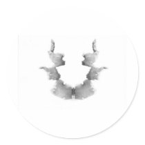 The Rorschach Test Ink Blots Plate 7 Heads Faces stickers by inquester The Rorschach Test Ink Blots Plate 7 Heads Faces stickers