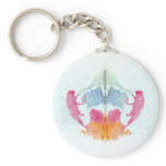 The Rorschach Test Ink Blots Plate 8 Animal Keychain