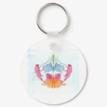The Rorschach Test Ink Blots Plate 8 Animal keychains