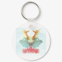 The Rorschach Test Ink Blots Plate 9 Human keychains