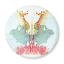 The Rorschach Test Ink Blots Plate 9 Human Refrigerator Magnet