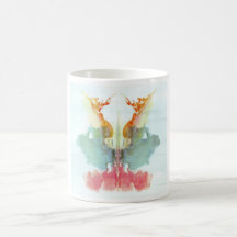 The Rorschach Test Ink Blots Plate 9 Human Coffee Mug