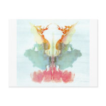 The Rorschach Test Ink Blots Plate 9 Human postcards