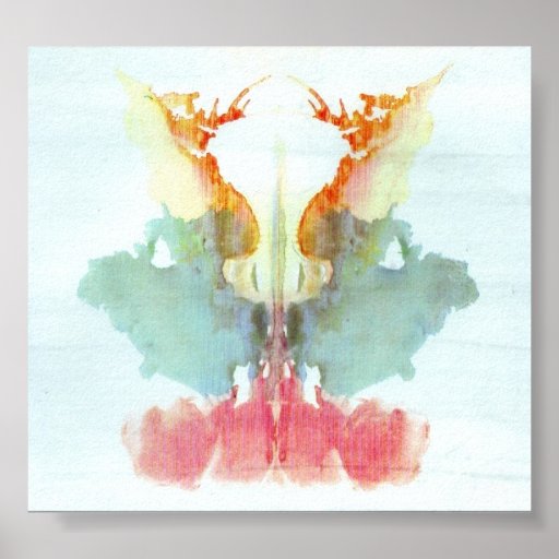 The Rorschach Test Ink Blots Plate 9 Print