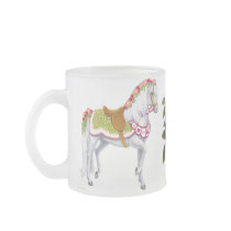The Rose Horse Frosted Glass Mug