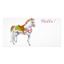 The Rose Horse Photo Card