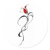 The Rose Lady by Flowstone Graphics stickers
