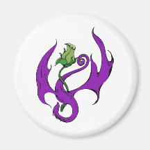 The Rose Of Dragonshire - Designer Magnet
