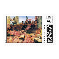 The Roses of Heliogabalus by Lawrence  Alma-Tadema Postage Stamp