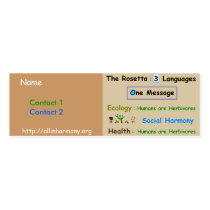 The Rosetta business cards