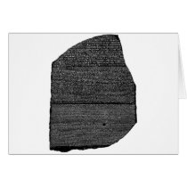 The Rosetta Stone Egyptian Granodiorite Stele Card
