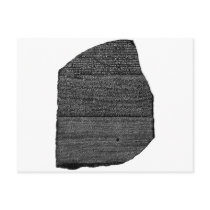 The Rosetta Stone Egyptian Granodiorite Stele Post Cards