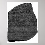 The Rosetta Stone Egyptian Granodiorite Stele posters