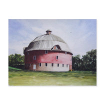The Round Barn-postcard