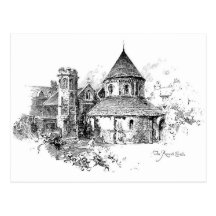 The Round Church Postcard