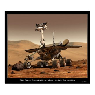 The Rover Opportunity on Mars Poster