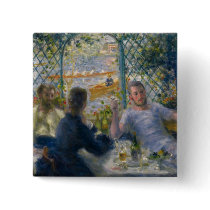 The Rower's Lunch by Pierre-Auguste Renoir Buttons