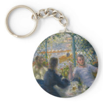 The Rower's Lunch by Pierre-Auguste Renoir Keychains