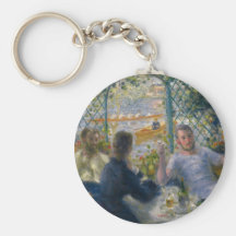 The Rower's Lunch by Pierre-Auguste Renoir Keychains