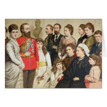 The Royal Family, 1880 Greeting Card