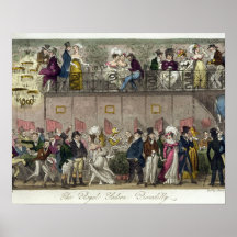 The Royal Saloon, Piccadilly, from 'The English Sp Posters