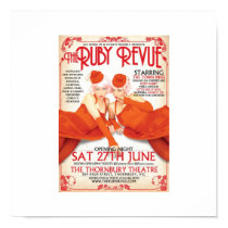 The Ruby Revue Melbourne June posters