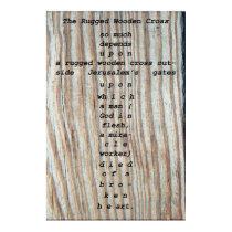 The Rugged Wooden Cross posters by daysrays The Rugged Wooden Cross posters