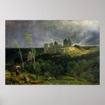 The Ruins of Chateau de Pierrefonds, 1861 Posters