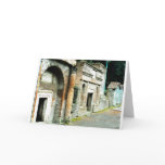 The Ruins of Pompeii - marketplace with temples Greeting Cards