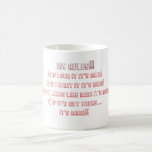 the rules of a 3 year old mug