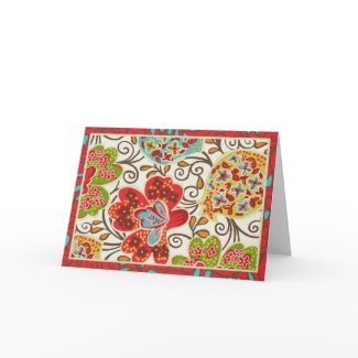 The Rumba Dance - Cream Greeting card zazzle_card