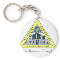 The RUNNER'S TRIANGLE Keychain