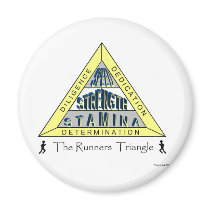 The RUNNER'S TRIANGLE Fridge Magnet
