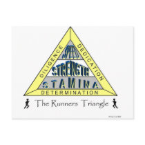 The RUNNER'S TRIANGLE Postcard