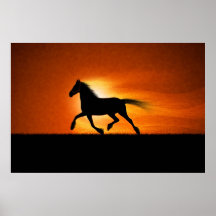 The Running Horse Poster