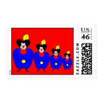 The Russian Big Fat Woman Dolls postage