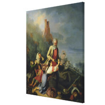 The Russians in 1812, 1855 Stretched Canvas Print