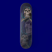 The Rusty Skull Skateboard