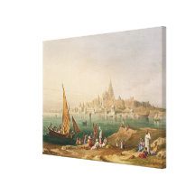 The Sacred Town and Temples of Dwarka, from Volume Stretched Canvas Print