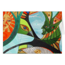 the sacred tree greeting cards